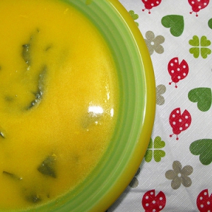 Sopa de espinafres com caril – receita Bimby