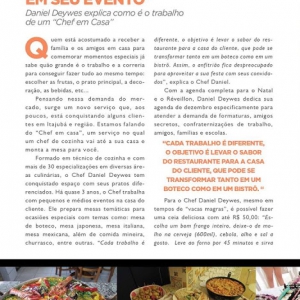 Chef em Casa na  63ª Edição da Revista It's Itajubá