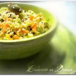 Cuscuz marroquino com Quinoa e vegetais