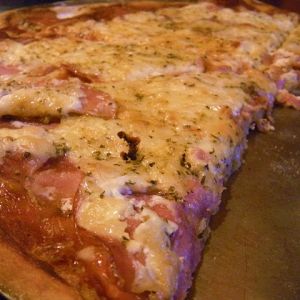 Pizza para o Jantar "Paio e Béchamel" e 8 Meses da Nossa Página :)