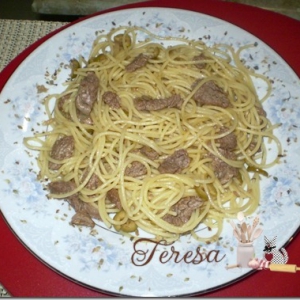 Spaghetti com Filé Mignon