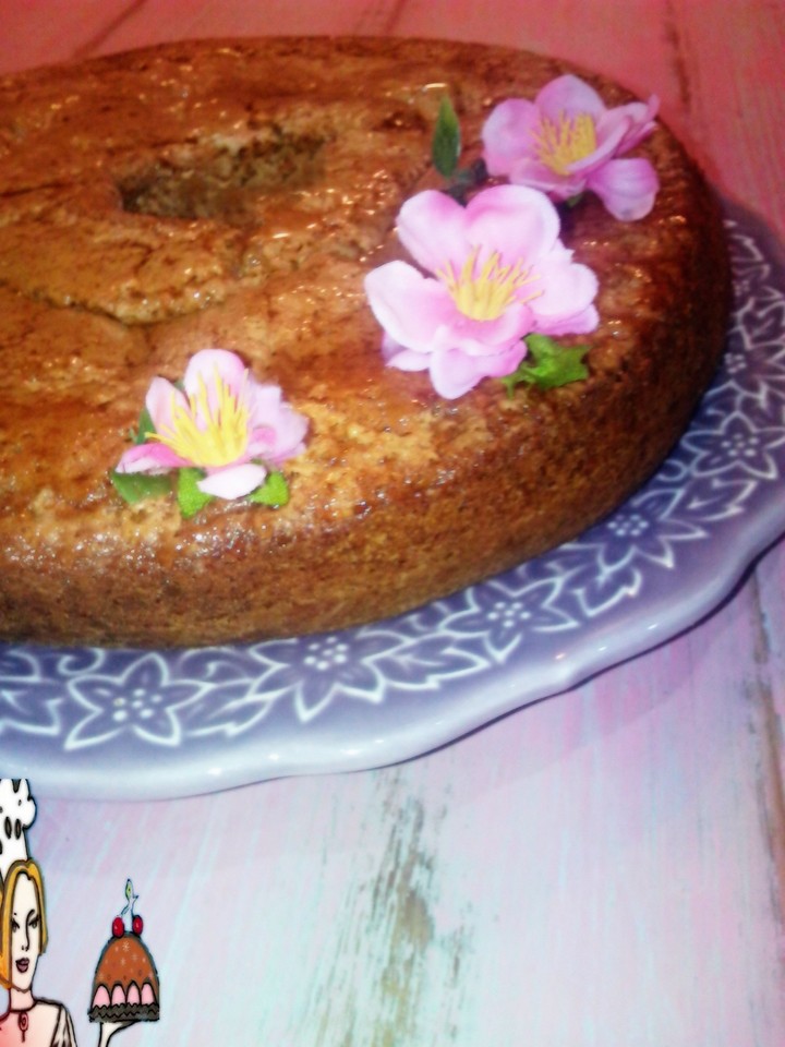 Receita de bolo sem ovos da Karla Barão  ♥♥♥