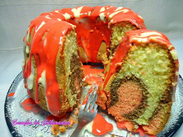 Bundt Cake Marmoreado de Abóbora e Chocolate