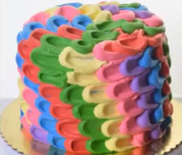 Decoração de bolo Arco Íris (vídeo)