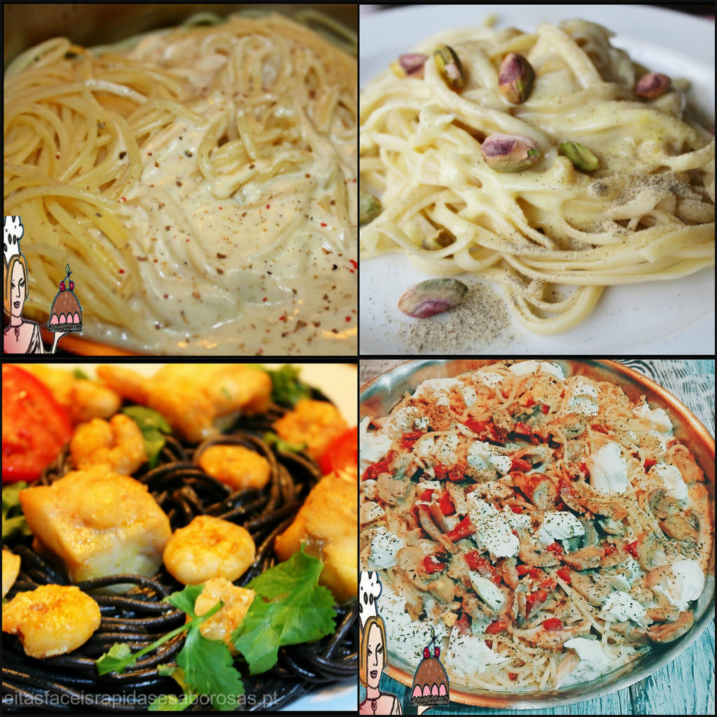 4 receitas deliciosas e simples com esparguete  ♥♥♥