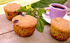Muffins Fáceis de Blueberry e Cranberry