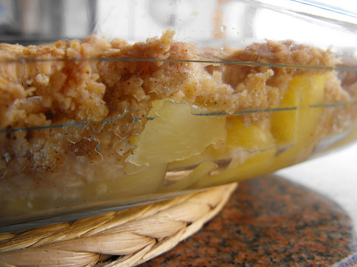 Crumble de ananás - receita Bimby