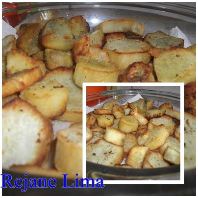 Batata doce frita na manteiga com Orégano: Rejane Lima