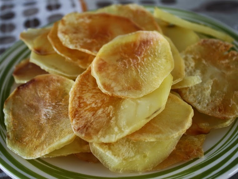 Batata Chips Assada (vegana)
