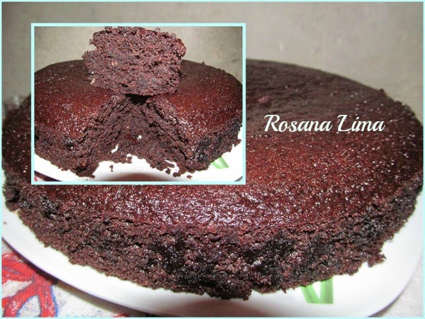 Bolo de chocolate Vegano: Rosana Lima