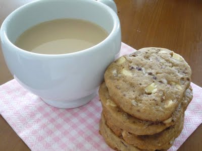 cookies de pecã e chocolate branco