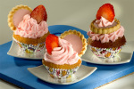 Receita Cupcake de Morango com Marshmallow