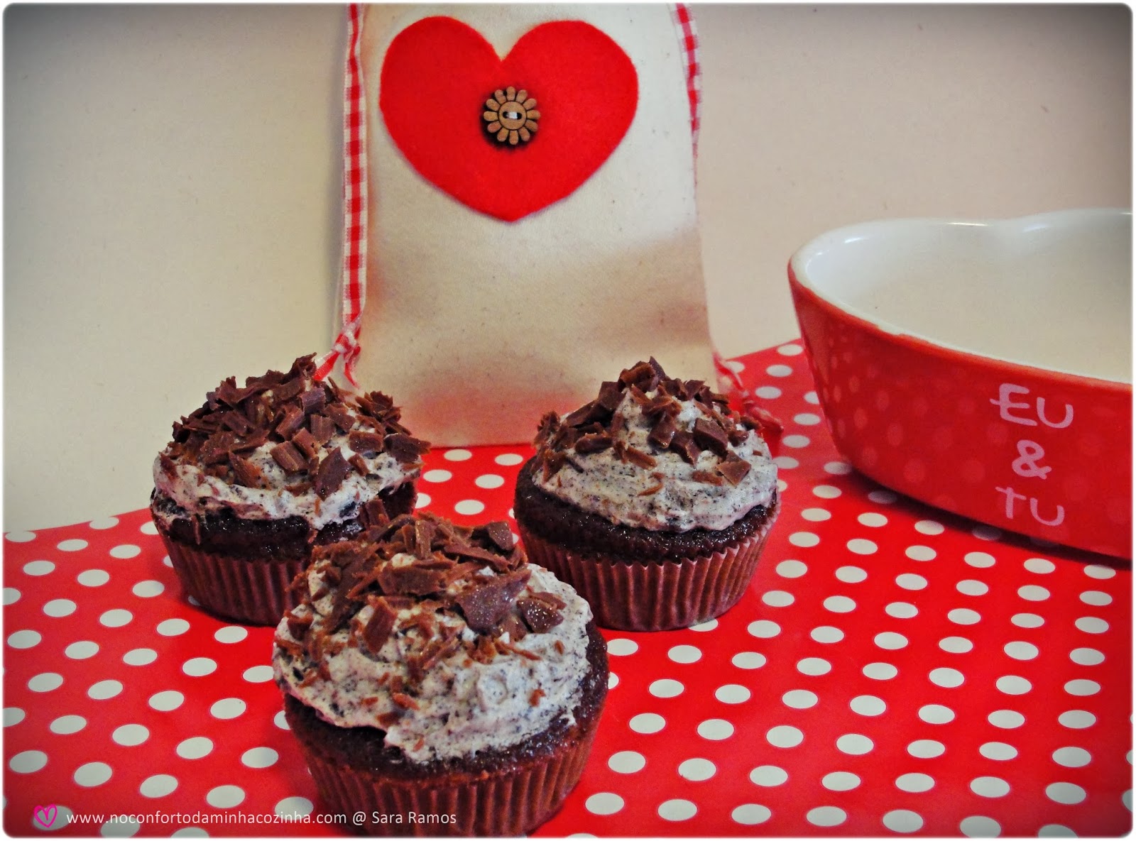 Cupcakes Vermelhinhos para o dia de São Valentim!