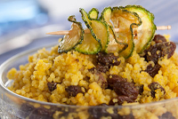 Cuscuz Marroquino com Curry e Uva-Passa (vegana)