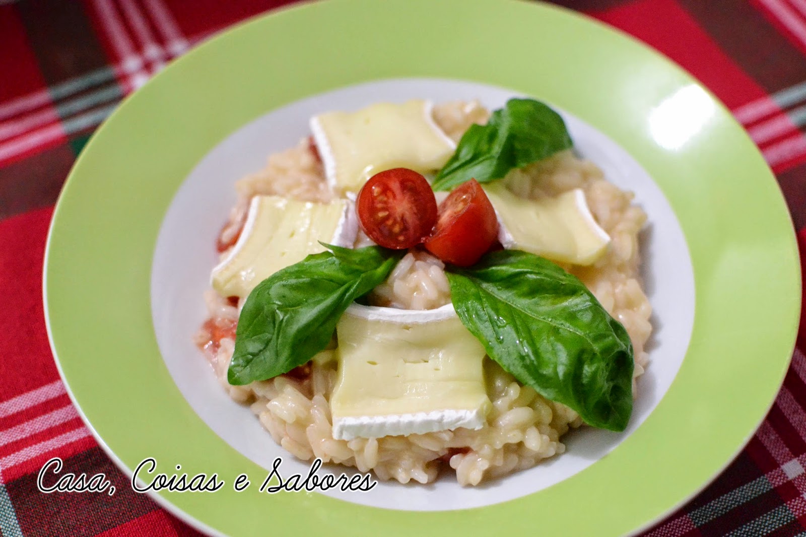 Risoto de tomate, manjericão e queijo brie + 3º Encontro Gourmet