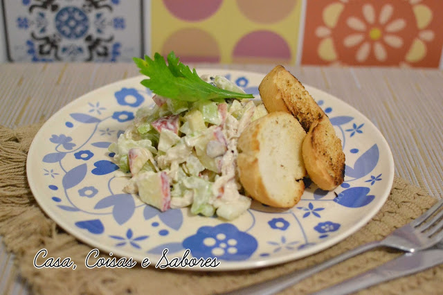 Receita de Natal - Salada de salsão com maçã e frango - ou salpicão de frango