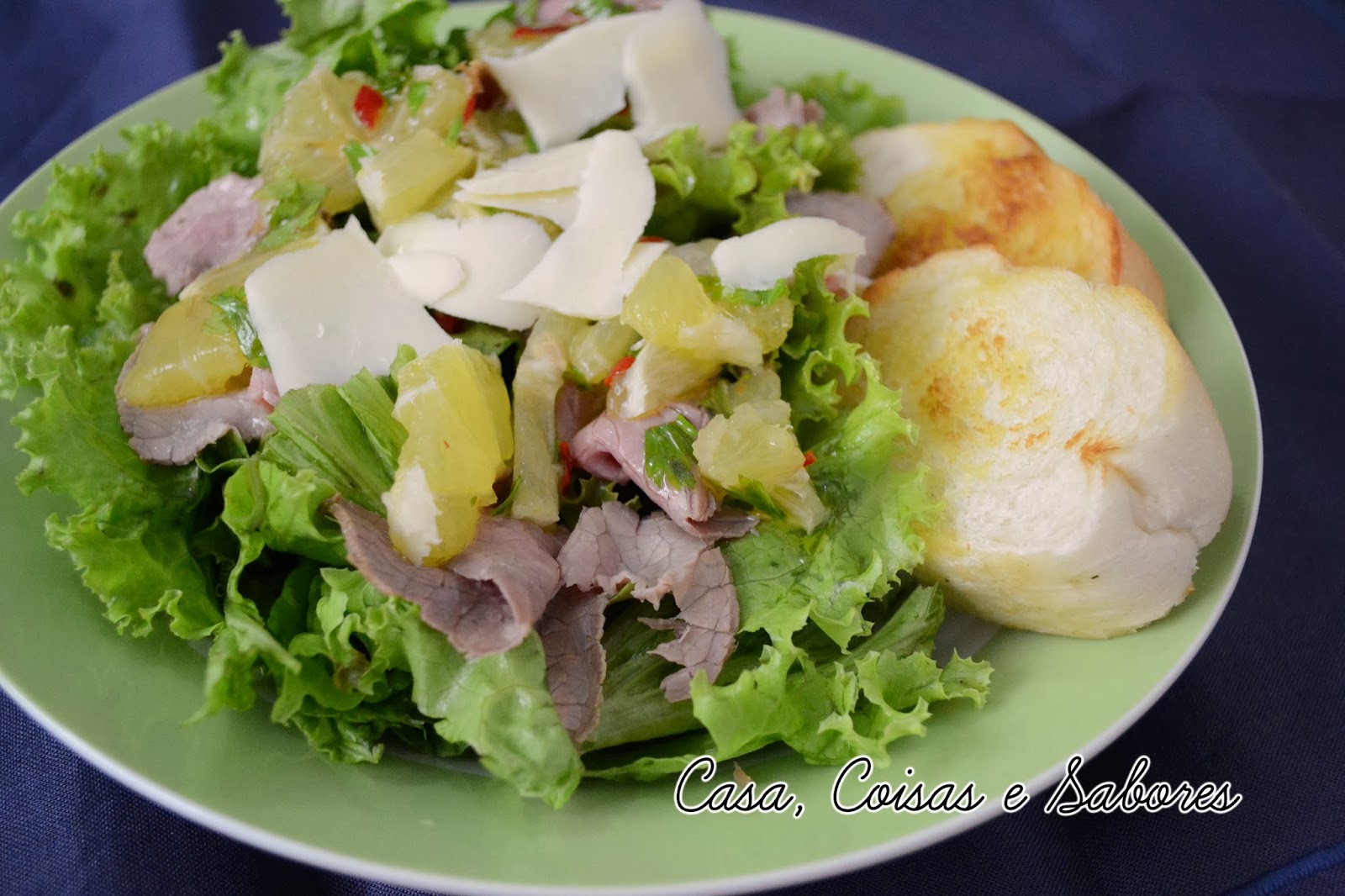 Salada de rosbife com limão da Nigella (Cold roast beef with lemon salad)