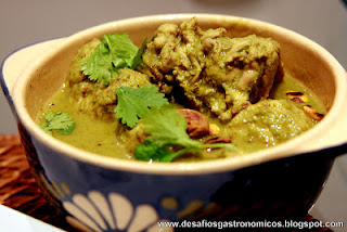 DESAFIO: Preparar a receita de Frango ao Curry Verde Aromático do Jamie Oliver!