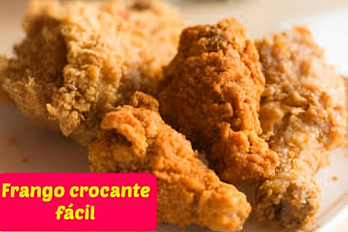 O segredo do frango crocante vendido em balde no shopping uma delícia pra fazer na sua casa