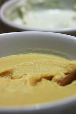 Homus e Pasta de iogurte com gorgonzola