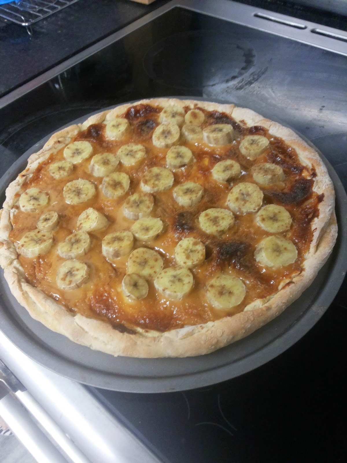 Pizza de Banana com Doce de Leite