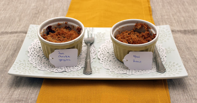 Dia 1 na cozinha com dois crumbles de Outono / Day 1 in the kitchen with two Autumn crumbles