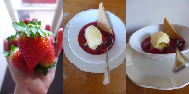 Morangos macerados/ Macerated strawberries