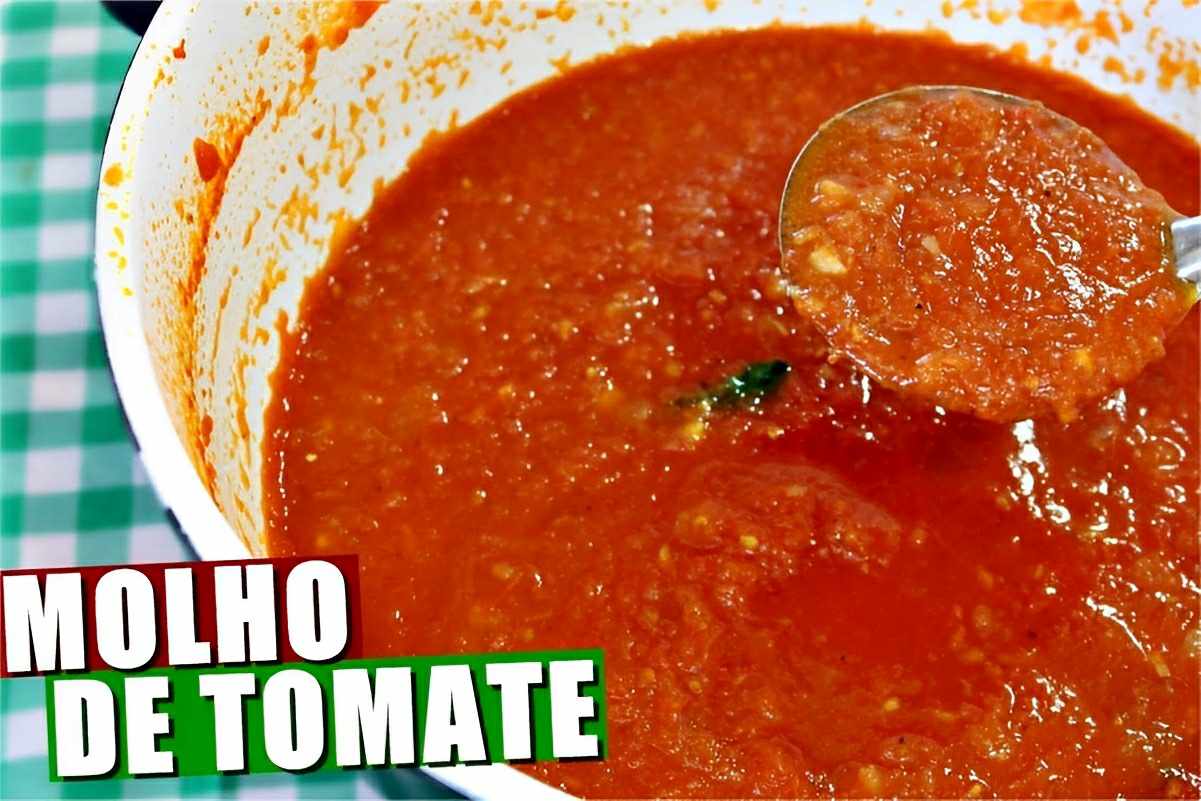 Molho de tomate caseiro encorpado e perfeito para suas massas e pizzas