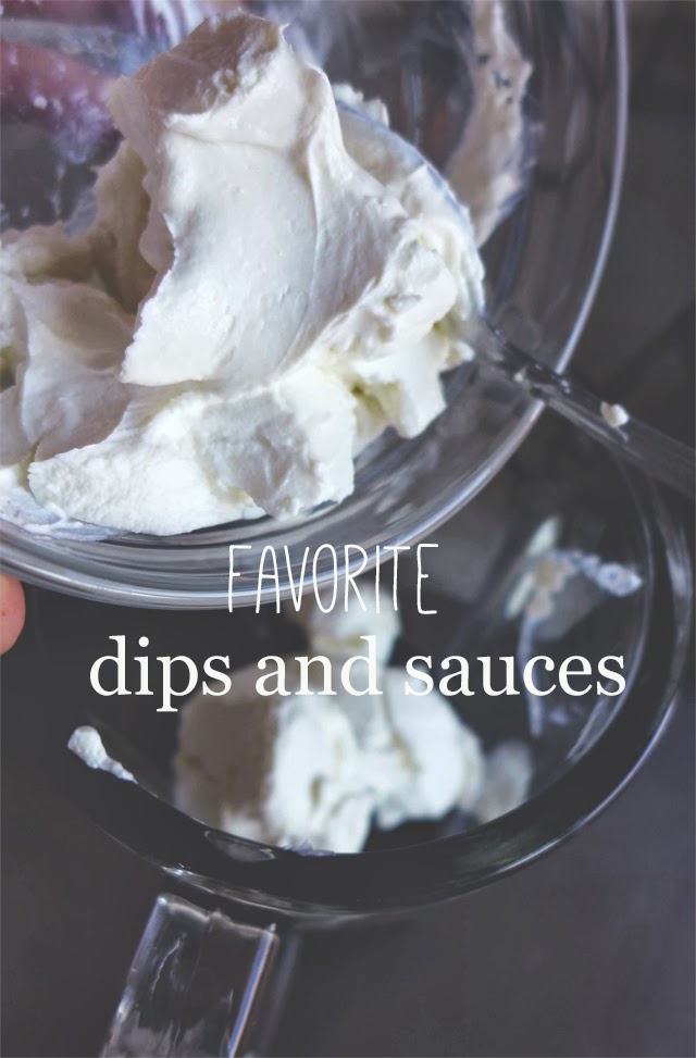 Receitas preferidas de molhos e cremes/ Favorite dips and sauces recipes