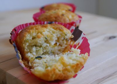 Muffins de  Côco com Abacaxi e Abobrinha