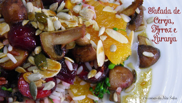 Salada de Cereja, Arroz e Laranja - Sexta-Feira Vegetariana