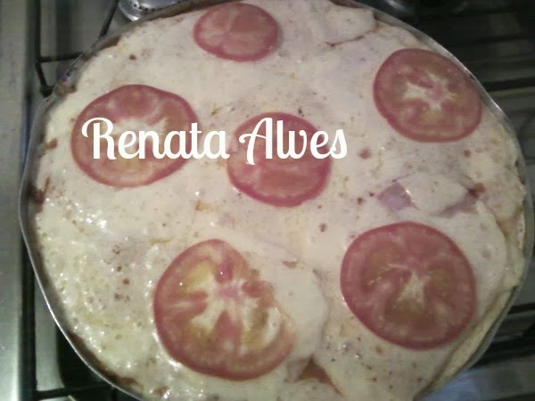 Eu testei receita do blog: Renata Alves (pizza de liquidificador)