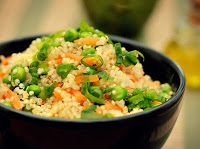 Quinoa com Ervilha e Cenoura (vegana)