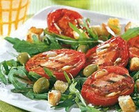 Salada de Tomates Grelhados (vegana)