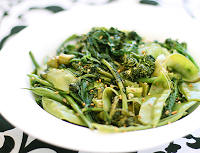 Salada de Brócolis, Ervilha-Torta e Vagem (vegana)