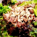 Salada de rosbife com gorgonzola