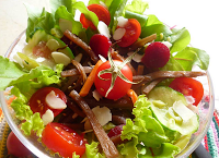 Salada Mista com Bardana (vegana)