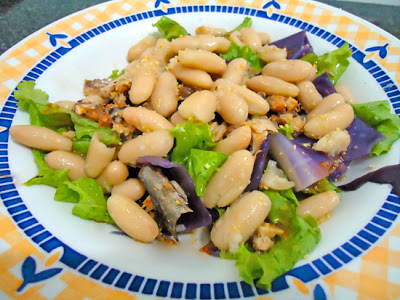 Salada de Sardinha com Feijão Branco
