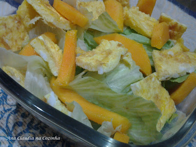 Salada de Omelete - Divulgação do Legume e Fruta da BC de Dezembro
