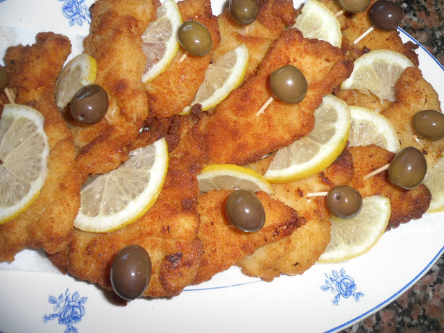 Filetes de peixe panados