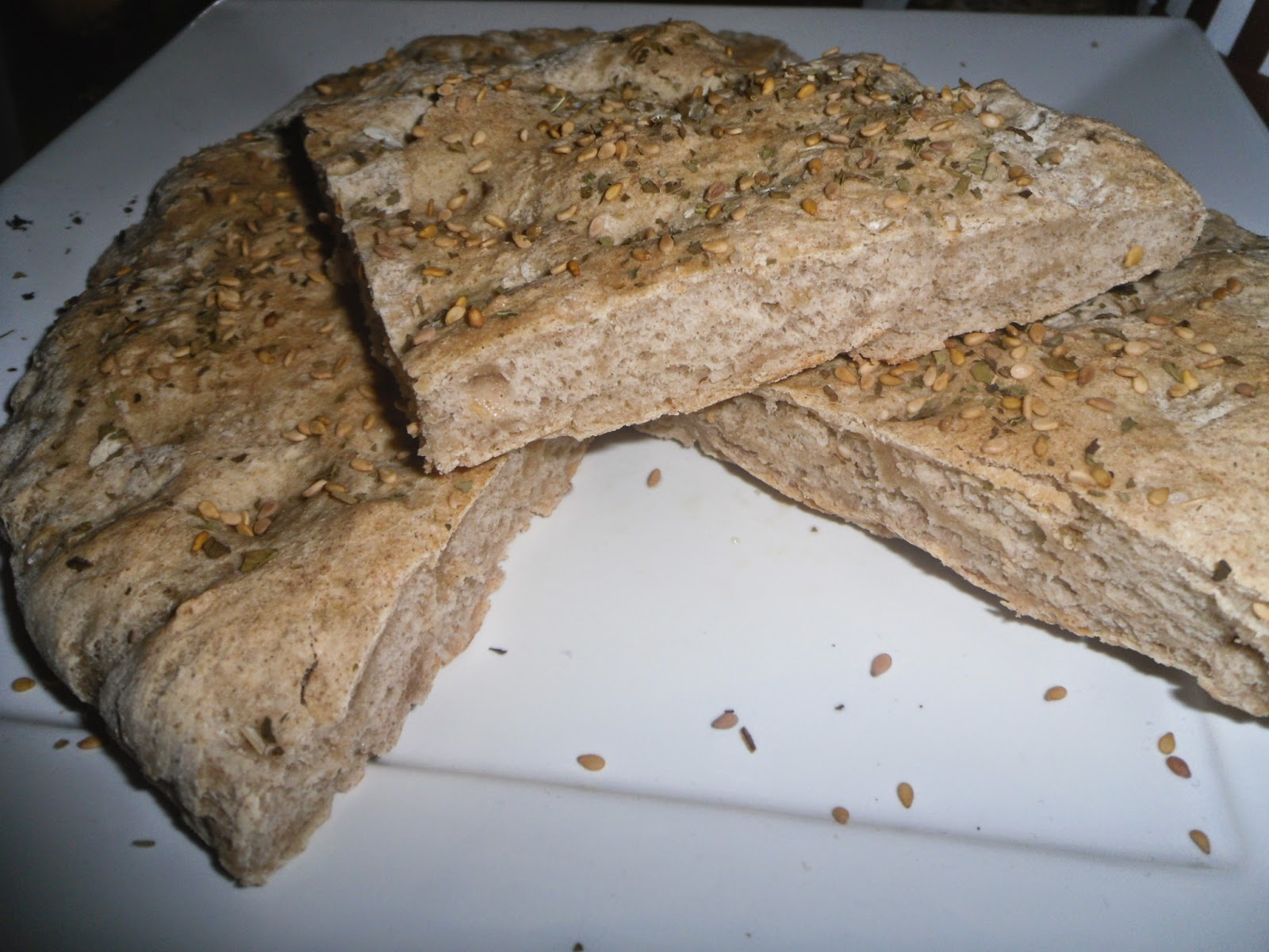 Pão achatado de trigo e centeio- World Bread Day 2014