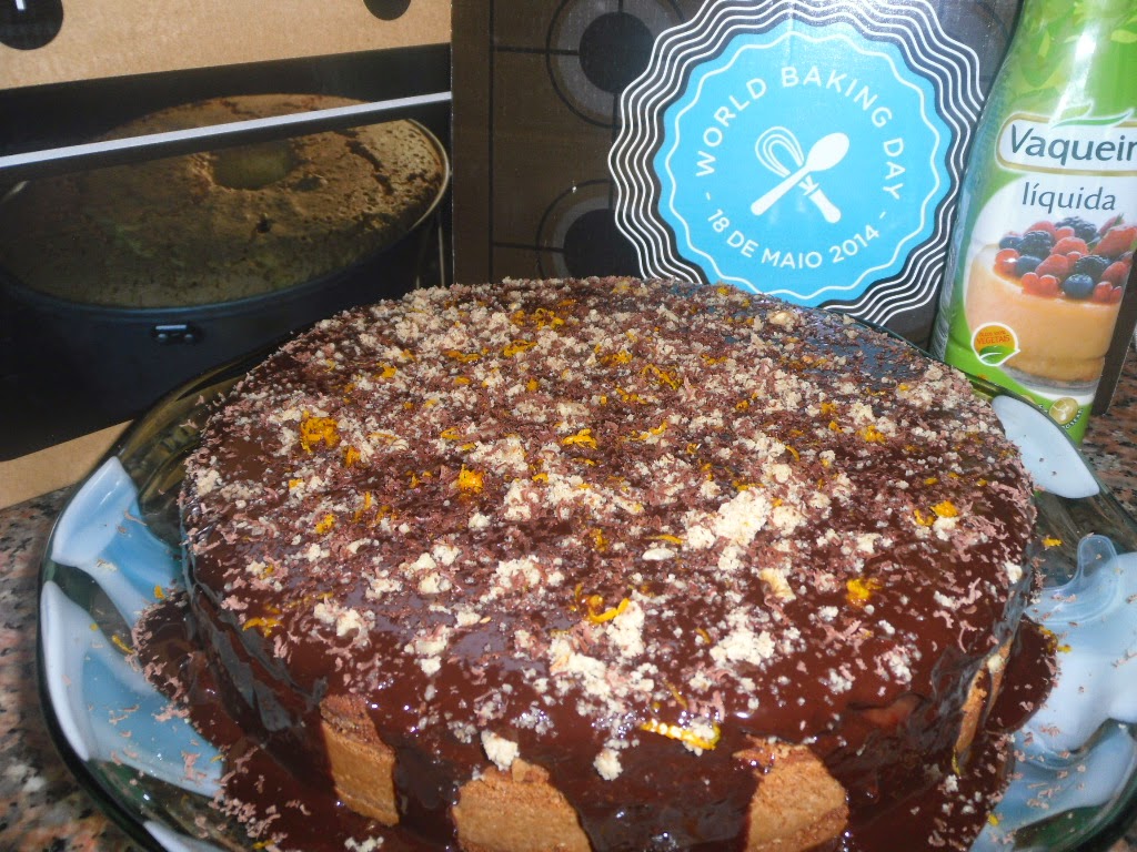 Bolo duplo de chocolate e nozes- World Baking Day- 18 de maio, um dia especial para quem adora fazer bolos
