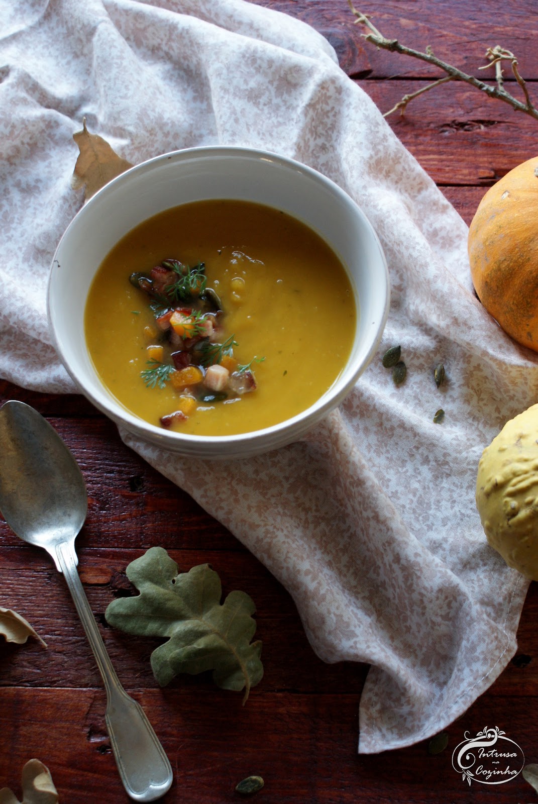 Sopa de Abóbora & Batata-doce {Pumpkin & Sweet Potato Soup}