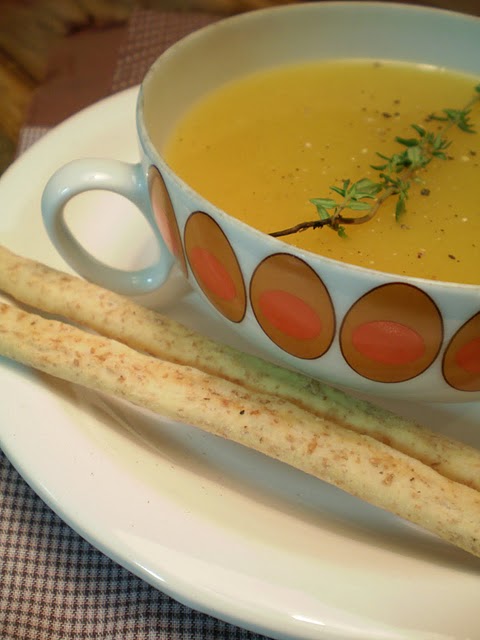 Sopa de Mandioquinha com Gengibre