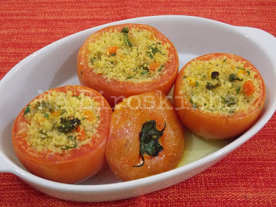 Tomates Recheados com Couscous