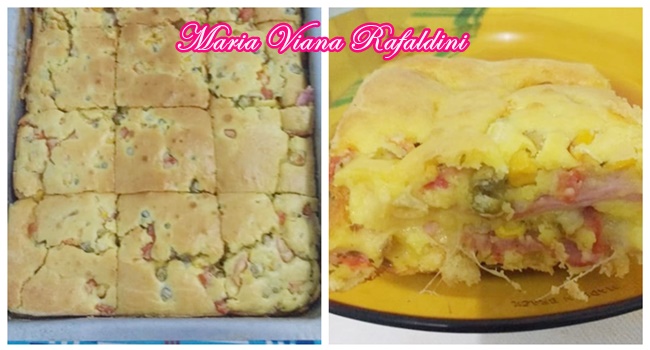 Torta de presunto e queijo de Maria Viana Rafaldini