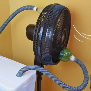 Ar condicionado caseiro que funciona feito apenas com ventilador e isopor