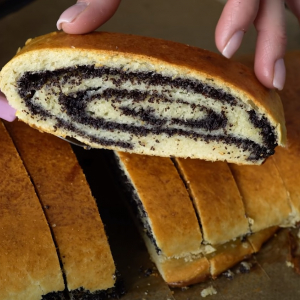 Pão Espiral de Manteiga com Chocolate