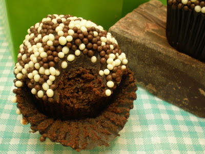 Cupcake de Chocolate com Brigadeiro