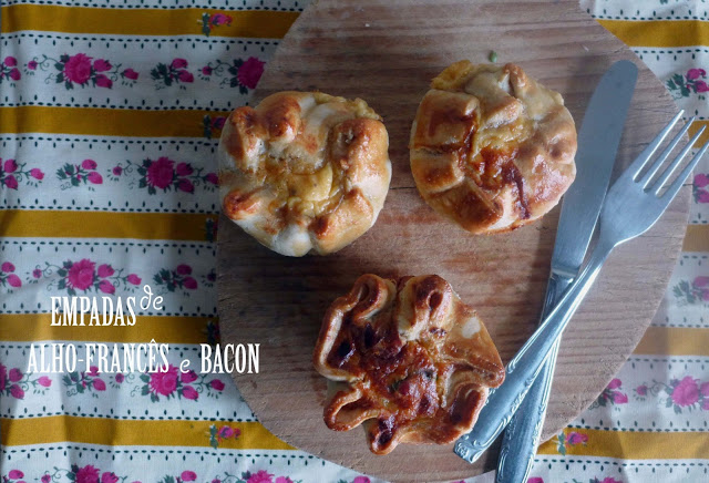 Empadas de alho-francês e bacon/ Leek and bacon mini-pies
